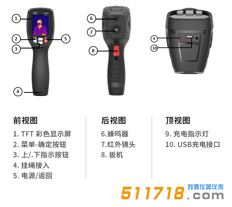 1596528435888635.png DT-870Y紅外熱像儀功能按鈕介紹.png